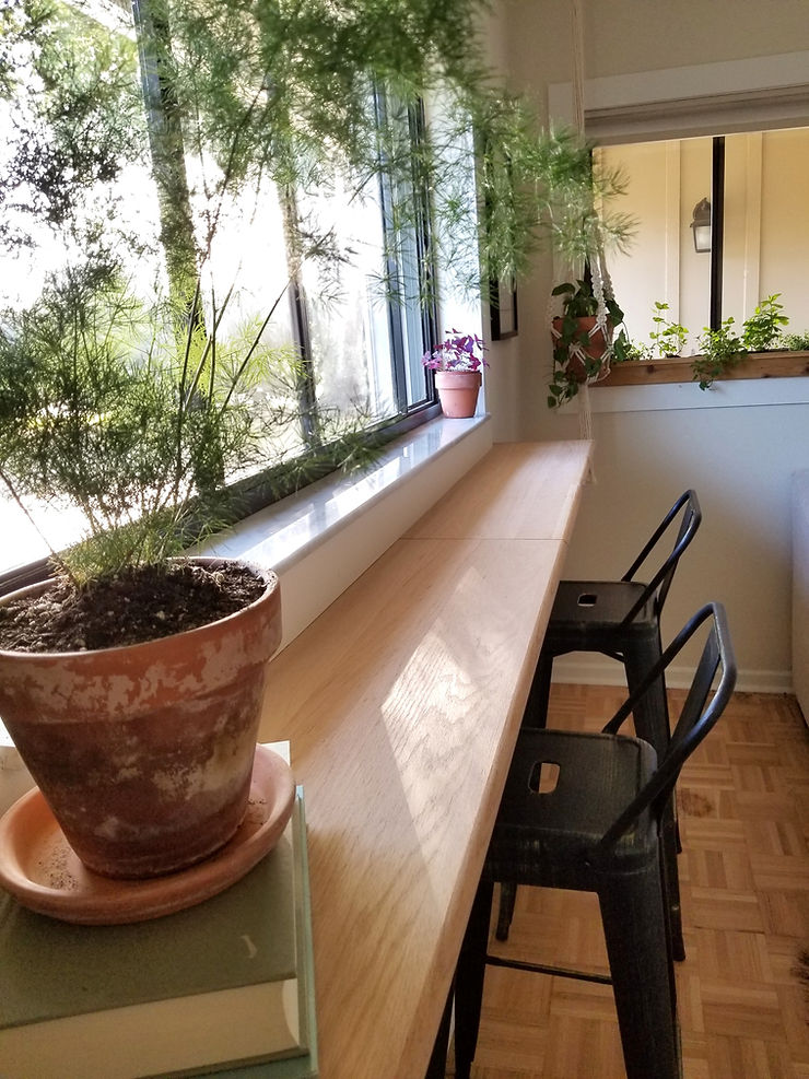 Easiest DIY Oak Window Bar
