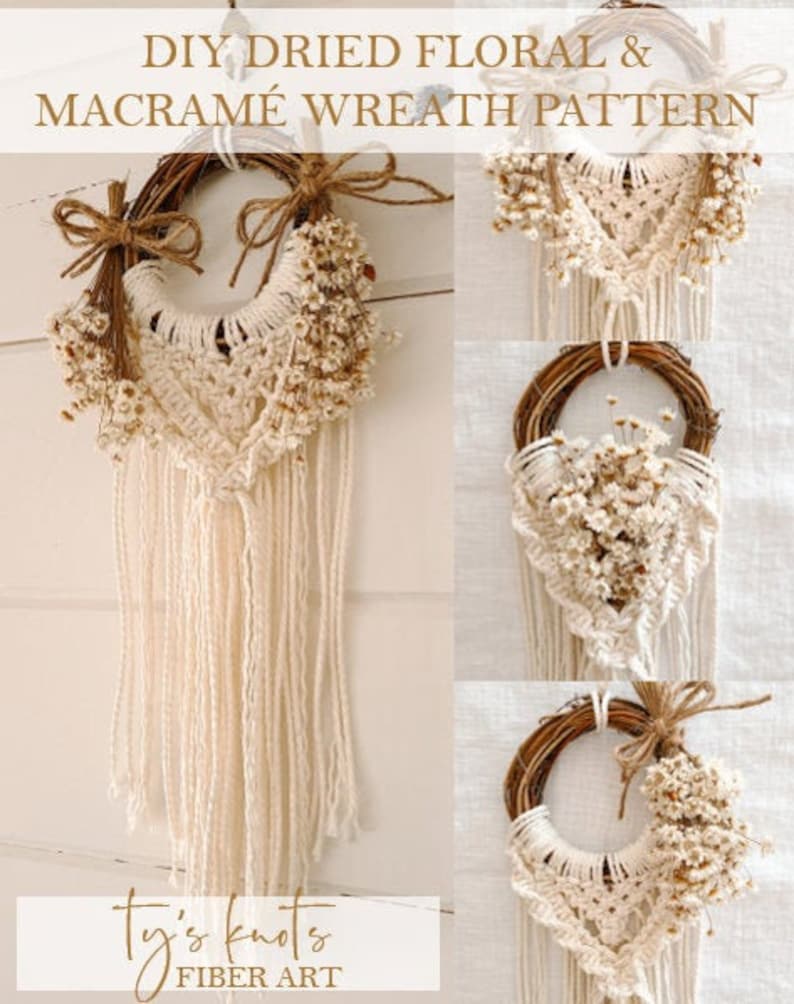 Floral Macrame Wreath Pattern thumbnail 2